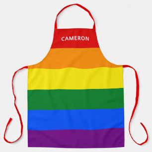 Gay Pride Vlag Monogrammed Schort