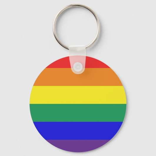 Gay Pride vlag Sleutelhanger (Voorkant)