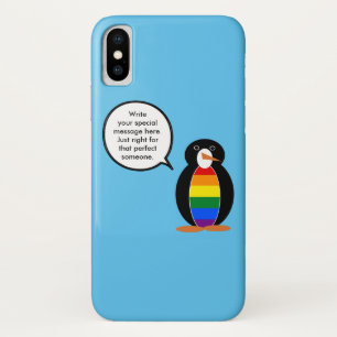 Gay Pride Vlag Wilde Natuur Pinguïn Persoonlijke C Case-Mate iPhone Case