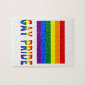 Gay Pride vlag & woorden Legpuzzel (Horizontaal)