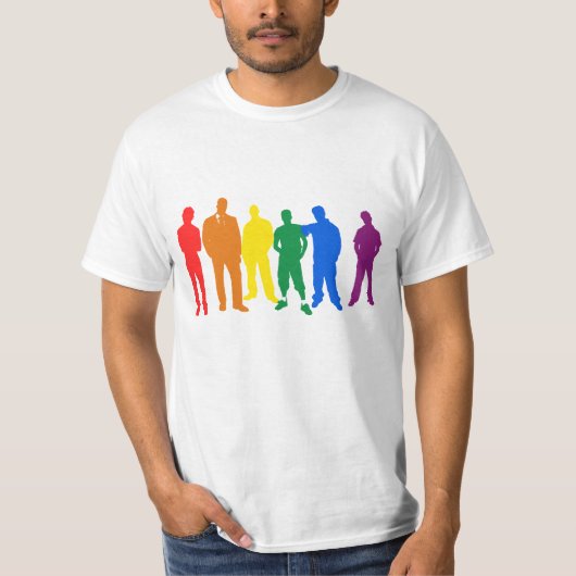 Gay Pride voor Mannen T-shirt (Voorkant)