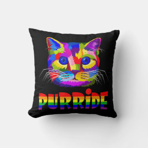 Gay Pride voor vrouwelijke Mannen LGBT Papa Cat Gi Kussen