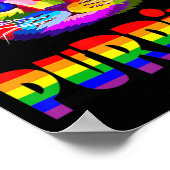 Gay Pride voor vrouwelijke Mannen LGBT Papa Cat Gi Poster (Hoek)