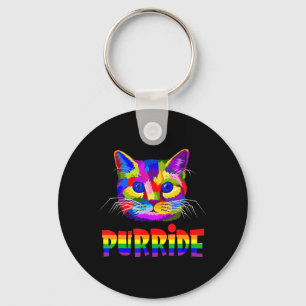 Gay Pride voor vrouwelijke Mannen LGBT Papa Cat Gi Sleutelhanger