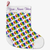 Gay Pride voor vrouwen die lesbische liefdesvoorra Grote Kerstsok (Voorkant)