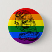 Gay Pride Vrouw Button (Voorkant)