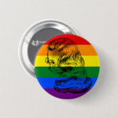 Gay Pride Vrouw Button (Voorkant /achterkant)