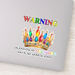 Gay Pride-waarschuwing Sticker