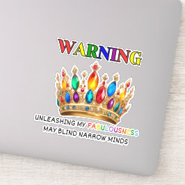 Gay Pride-waarschuwing Sticker