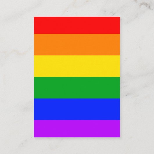 Gay Pride Wedding Bezoek onze website Kaart (Achterkant)