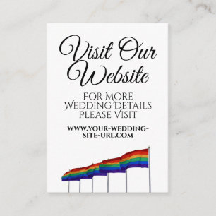 Gay Pride Wedding Bezoek onze website Kaart