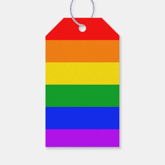 Gay Pride Wedding Dank je wel voor het cadeauLabel (Achterkant)