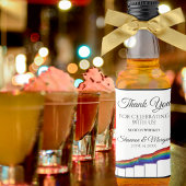 Gay Pride Wedding Mini Liquor Bottle Label Likeurfles Etiket