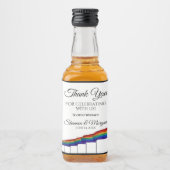 Gay Pride Wedding Mini Liquor Bottle Label Likeurfles Etiket (Voorkant)