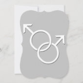 Gay Pride Wedding nodigt Kaarten uit van hetzelfde (Voorkant)