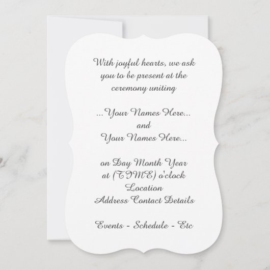 Gay Pride Wedding nodigt Kaarten uit van hetzelfde (Achterkant)