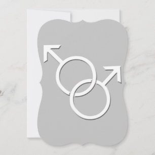 Gay Pride Wedding nodigt Kaarten uit van hetzelfde