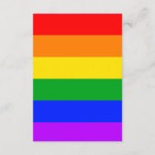 Gay Pride Wedding Reception Enclosure Card Informatiekaartje (Achterkant)