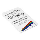 Gay Pride Wedding Save the Date Magnet Magneet (Rechterzijde)