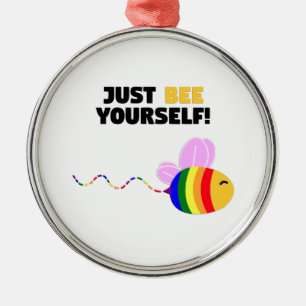 Gay Pride, wees jezelf Metalen Ornament
