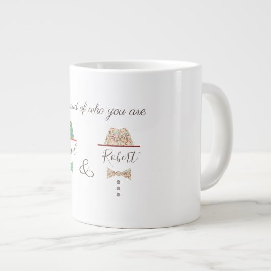 Gay Pride, Wees trots op wie je bent, Monogram Grote Koffiekop (Voorkant rechts)