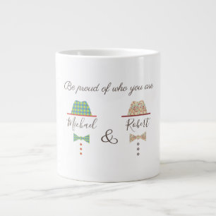 Gay Pride, wees trots op wie je bent, Monogram Grote Koffiekop