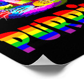 Gay Pride Women Mannen LGBT Cat Gift Purride Poster (Hoek)