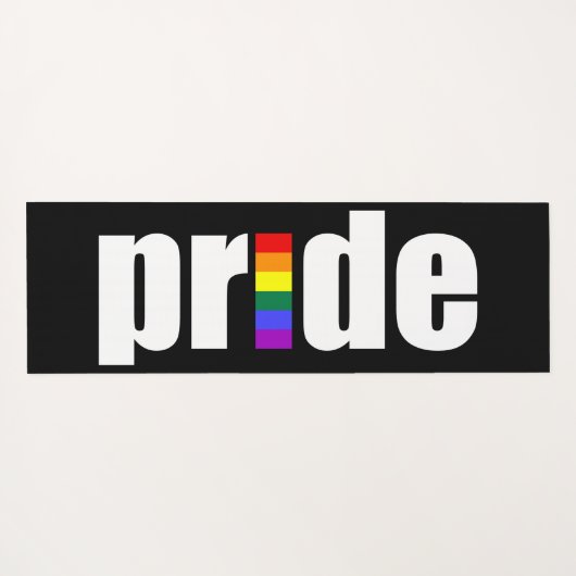 Gay Pride Yogamat (Achterkant (horizontaal))