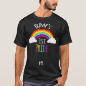 Gay Pride Zwangerschap Bof 1st Pride Zwangerschap T-shirt (Voorkant)