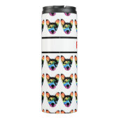 Gay Progressive Pride Rainbow Hondenliefhebber Thermosbeker (Achterkant)