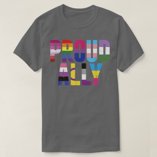 Gay Proud Ally LGBTQ Lesbian Biseual Trans Pan Que T-shirt (Design voorkant)