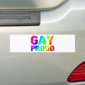GAY PROUD BUMPERSTICKER (Op auto)