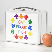 Gay Proud Irish LGBT Rainbow Shamrocks (In situ)