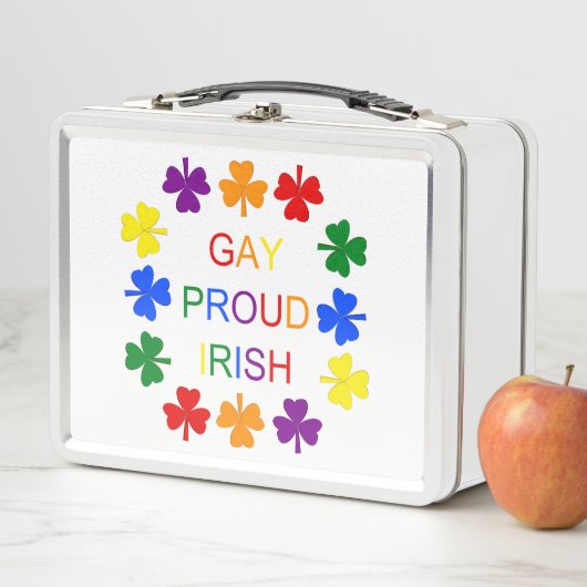 Gay Proud Irish LGBT Rainbow Shamrocks (In situ)