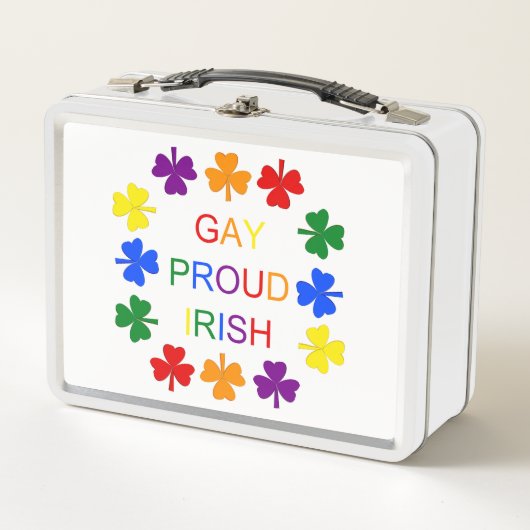 Gay Proud Irish LGBT Rainbow Shamrocks (Voorkant)
