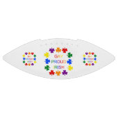 Gay Proud Irish LGBT Rainbow Shamrocks American Football (Paneel)