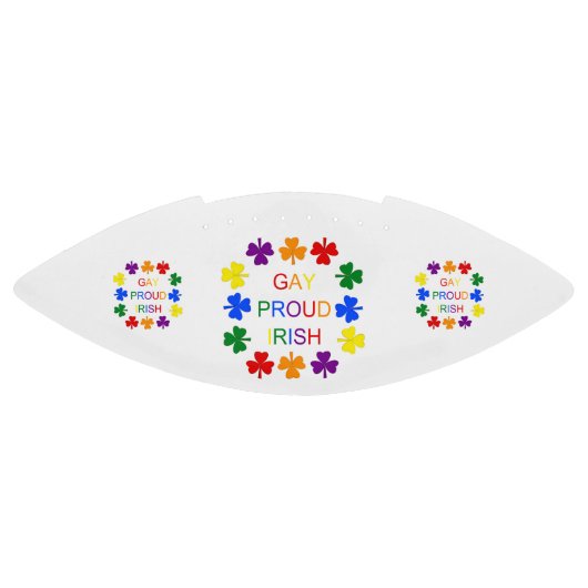 Gay Proud Irish LGBT Rainbow Shamrocks American Football (Paneel)