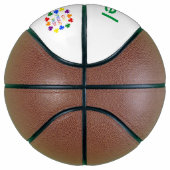 Gay Proud Irish LGBT Rainbow Shamrocks Basketbal (Rechts)