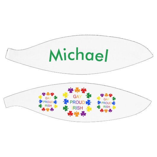 Gay Proud Irish LGBT Rainbow Shamrocks Basketbal (Panelen)