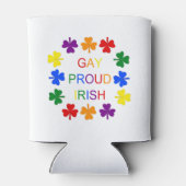 Gay Proud Irish LGBT Rainbow Shamrocks Blikjeskoeler (Achterkant)