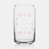 Gay Proud Irish LGBT Rainbow Shamrocks Blikvorm Glas (Achterkant)