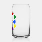 Gay Proud Irish LGBT Rainbow Shamrocks Blikvorm Glas (Links)