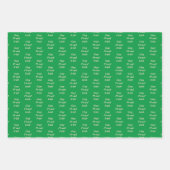 Gay Proud Irish LGBT Rainbow Shamrocks Custom Inpakpapier Vel (Voorkant 2)