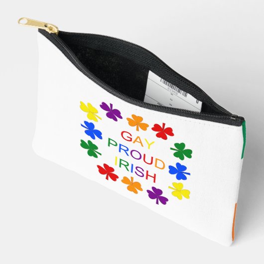 Gay Proud Irish LGBT Rainbow Shamrocks Etui (Open)