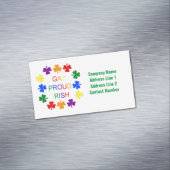 Gay Proud Irish LGBT Rainbow Shamrocks Magnetisch Visitekaartje (Voorbeeld)
