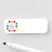 Gay Proud Irish LGBT Rainbow Shamrocks Naamplaatje (In situ)