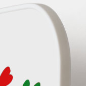 Gay Proud Irish LGBT Rainbow Shamrocks Pickleball Paddle (Links Detail)