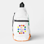 Gay Proud Irish LGBT Rainbow Shamrocks Sling Bag (Voorkant)
