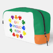 Gay Proud Irish LGBT Rainbow Shamrocks Toilettasje (Rechterhoek)