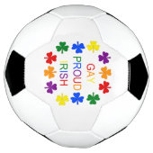 Gay Proud Irish LGBT Rainbow Shamrocks Voetbal (Gedraaid)